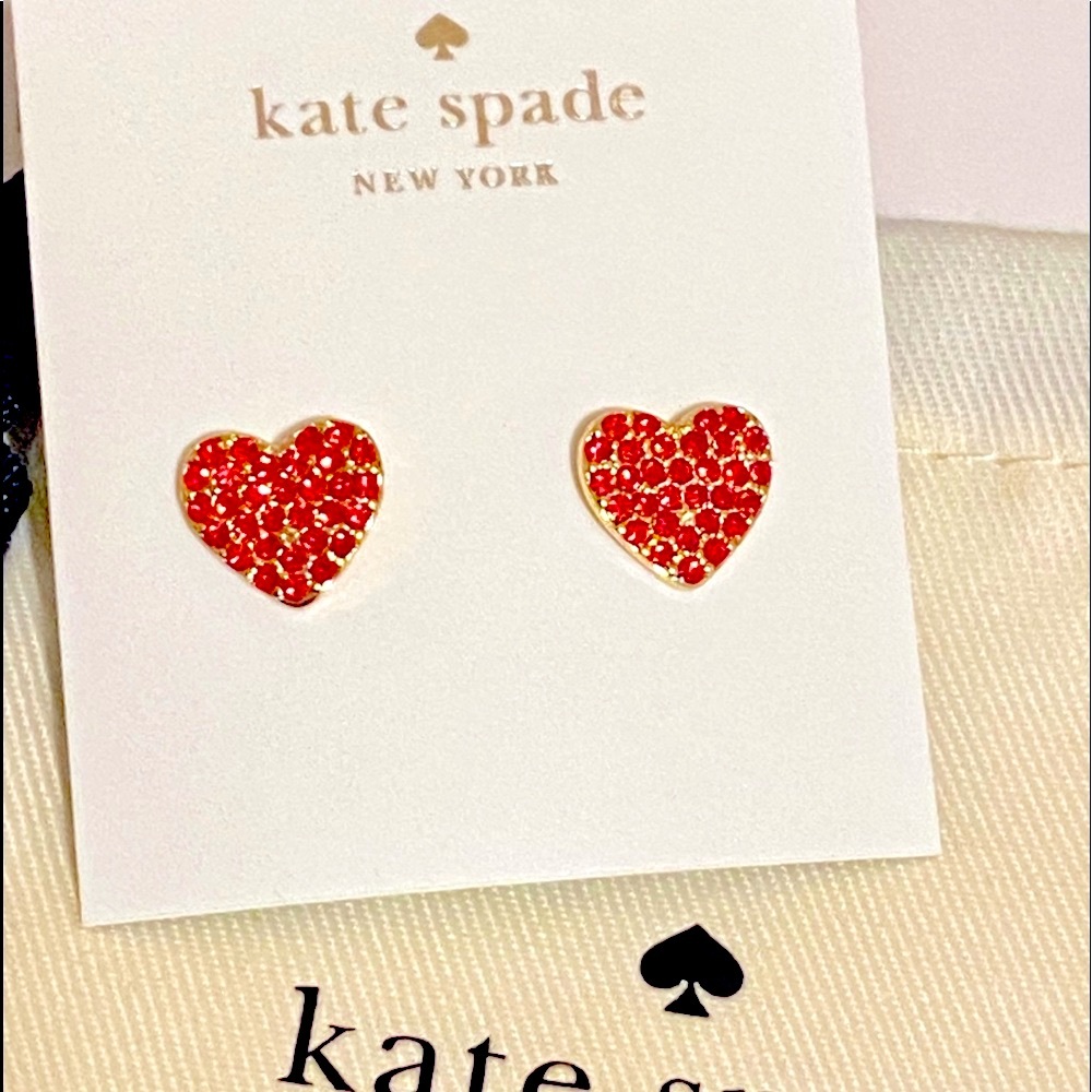 Kate Spade heart studs